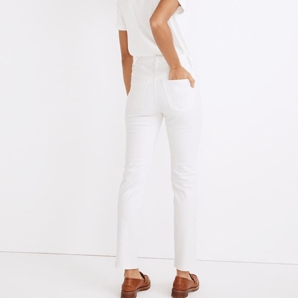 Madewell The Petite High-Rise Perfect Vintage Jean in Tile White NE027 - Picture 3 of 5